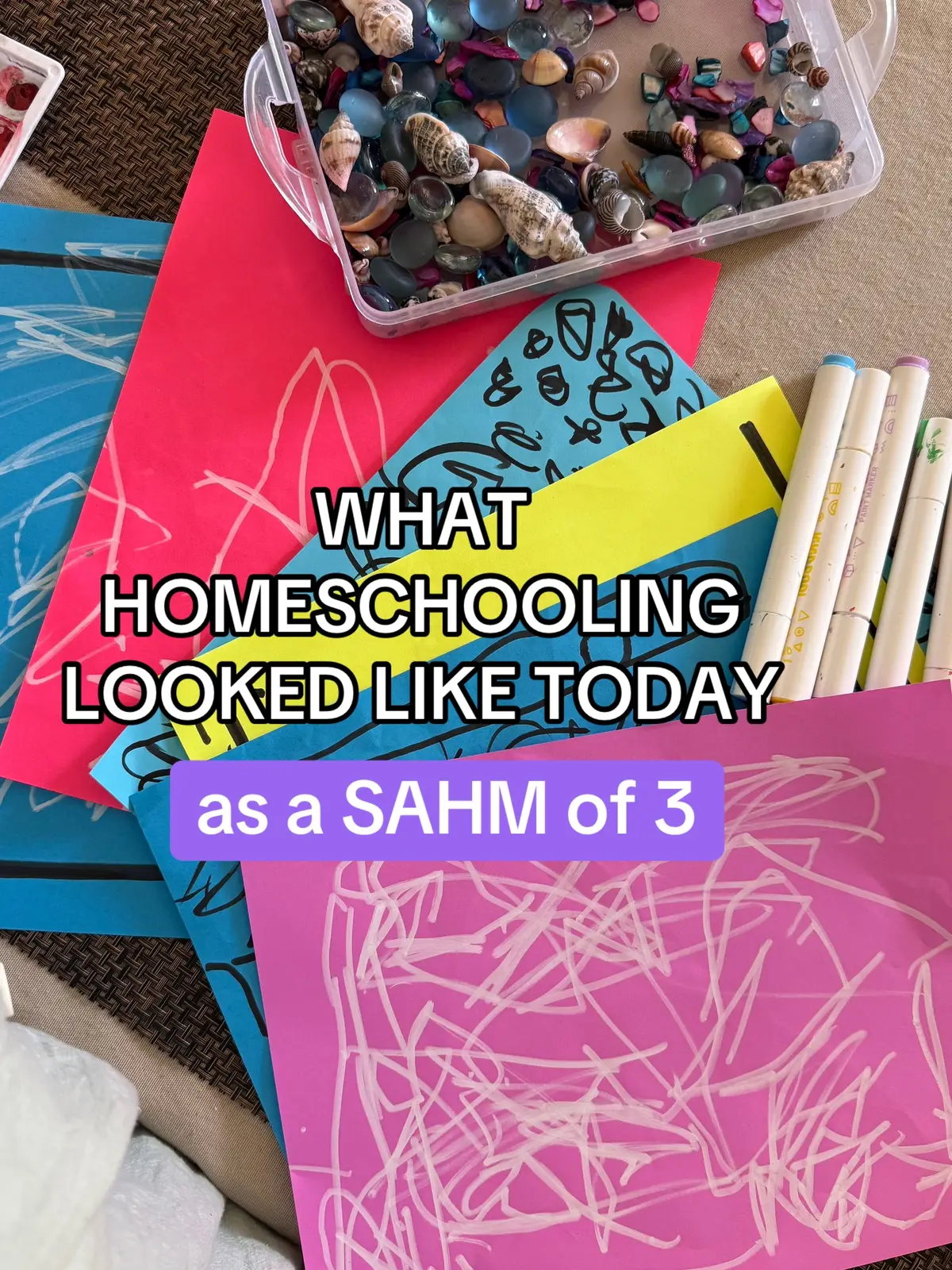 Hey mama! My name is Ana & this is how homeschooling looked like for us today =) Are you a homeschooling mom too?? #homeschoolingfamily #homeschoolroutine #homeschoolingmom #homeschoolactivities #sahmlife 