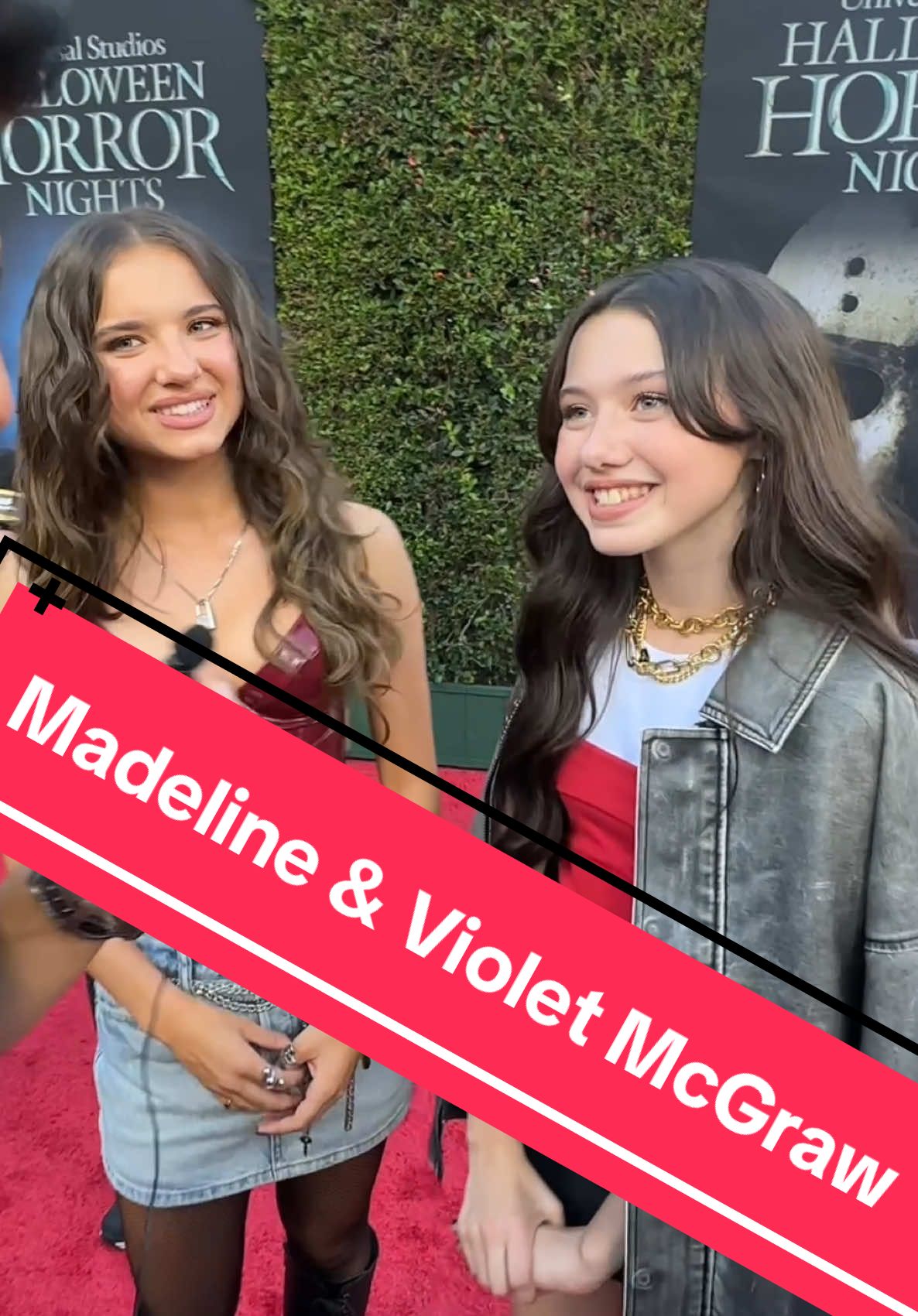 Madeline & Violet McGraw Talk First Time at Halloween Horror Nights, Favorite Scary Movies & More! @violetmcgraw @madelinemcgraw @Halloween Horror Nights #fabtv #hollywoodhorrornights #m3gan 