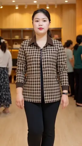 Áo khoác caro ấm áp lịch sự cho mẹ #aokhoacnu #thoitrangnu #aokhoac #aotrungnien #tiktokshop