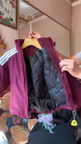 Áo khoác trần bông kẻ sọc #xuhuong #hottrend #thoitrangchobe #haichiemxoaicun 