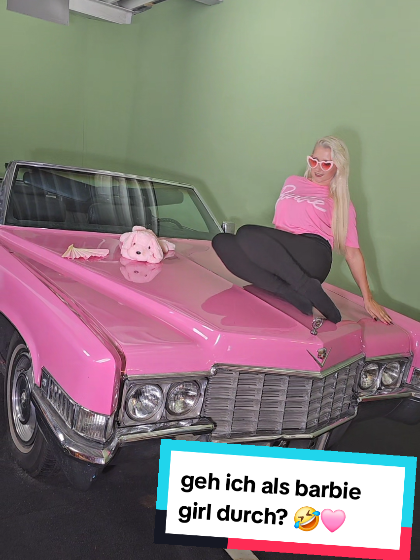 #austrian #blondie #barbie #pinkcar #positive 