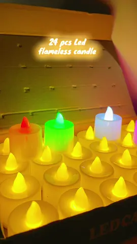 Replying to @Convalexa_28✨🪬 yes mii kasi no need na magsindi ka pa, battery operated na itong flameless candle na toh ans 24pcs sa isang box.  #candle #flamelesscandle #candlelight #ledcandle 