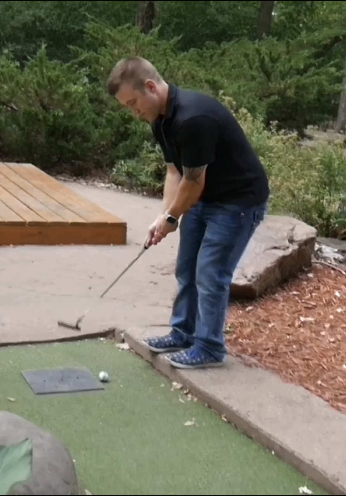 Mastering The Happy Gilmore Golf Swing 🏌🏽‍♂️ #happygilmore #golfswing #golftips #golfhumor #golfing 