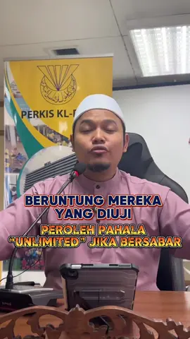 Untung bila diuji, Allah bagi pahala unlimited terus #pahala