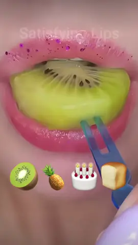 Whats ur favourite fruit?🥝||Credits:@Satisfying Lips® 💋 #asmr #satisisfying #food #fyp