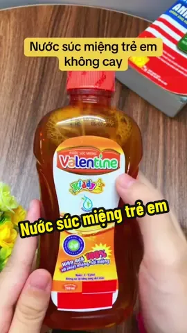 Nước súc miệng trẻ em Valentine không cay, chai 250ml, dùng khi hôi miệng, nhiệt miệng, sâu răng, viêm lợi #mechenne #xuhuong #nuocsucmieng #nuocsucmiengvalentine #nuocsucmiengtreem 