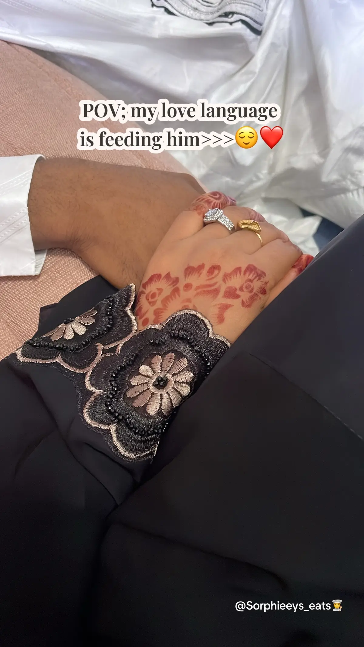 POV; My love language is feeding him😌❤️