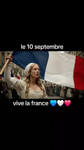 vive la france le 10 septembre qui reste chez toi ou tu sors dans la rue tous unis 💙🤍❤️#tousunis #france🇫🇷 #france #pourtoi #foryou 