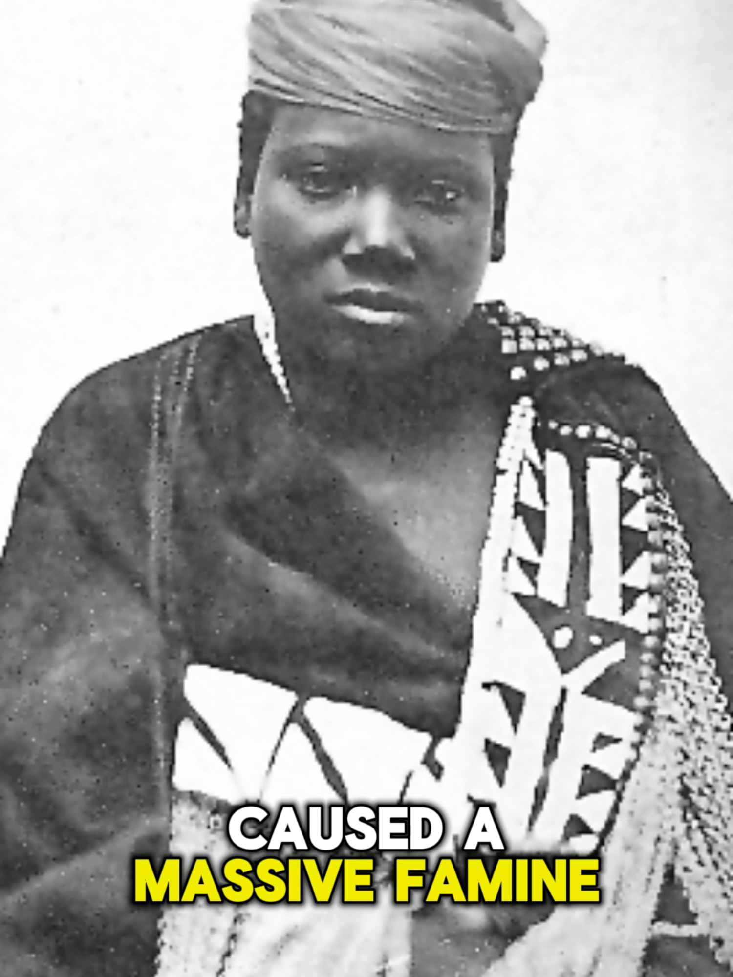 15-year-old Causes Famine: In 1856, 15-year-old Nongqawuse claimed spirits told the Xhosa to kill their cattle and destroy crops to defeat colonizers. Two years later, 400,000 cattle were gone and 40,000 people had died in one of South Africa’s worst famines. #Xhosa #Nongqawuse #SouthAfricanHistory #EasternCape #FamineHistory #HistoricalFacts #TikTokHistory #DidYouKnow #TrueEvents #HistoryTikTok