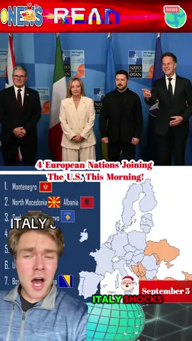 4 European Nations joining the U.S. this moring! #europe #america #italy #russia #ukraine 