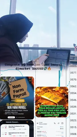 Harga emas XAUUSD naik karena berita NFP (Non-Farm Payroll) Amerika Serikat yang dirilis lebih rendah dari perkiraan, meningkatkan kemungkinan Federal Reserve (Fed) memangkas suku bunga lebih agresif. Berikut beberapa alasan yang menyebabkan harga emas naik: - *: Emas dianggap sebagai aset safe haven yang cenderung naik nilainya ketika ada ketidakpastian ekonomi atau geopolitik. NFP yang lebih rendah dari perkiraan meningkatkan kekhawatiran tentang perekonomian AS, sehingga investor mencari aset safe haven seperti emas. - *Ekspektasi pemangkasan suku bunga Fed*: NFP yang lemah meningkatkan kemungkinan Fed memangkas suku bunga untuk menstabilkan perekonomian. Suku bunga yang lebih rendah membuat emas lebih menarik karena opportunity cost memegang aset non-yielding seperti emas menjadi lebih rendah. - *Dukungan dari ketidakpastian geopolitik*: Konflik geopolitik seperti perang dagang dan ketegangan di Timur Tengah juga berkontribusi pada kenaikan harga emas karena investor mencari aset safe haven. Dalam beberapa hari terakhir, harga emas XAUUSD memang menunjukkan pergerakan yang signifikan, dengan harga saat ini sekitar $3586.55 per troy ons dan perubahan sebesar 1,15%. #tradinggold #XAUUSD  #TRADER #BROKER #INVESTOR 