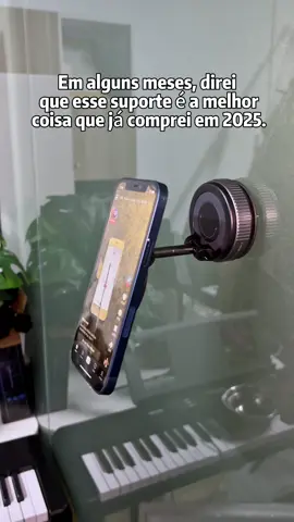 Design inteligente, imãs de neodímio ultrafortes e estrutura em liga de zinco: tecnologia de ponta para segurar seu celular com máxima estabilidade.#suportecelular #tiktokshop 