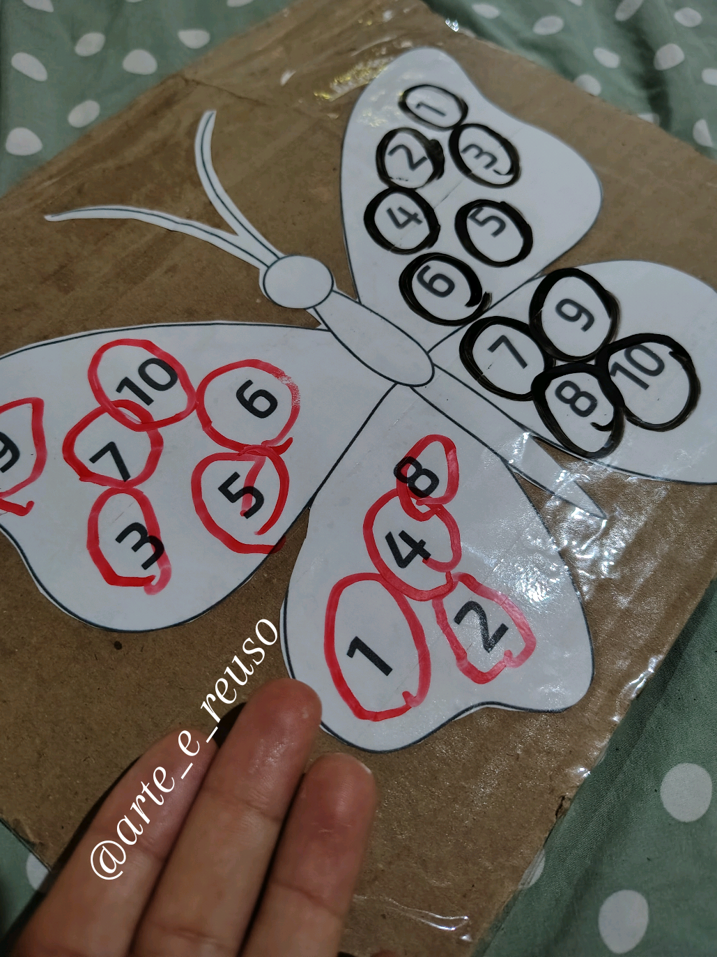identificando números  #art #educacão #reciclagem #inspiração #amor 