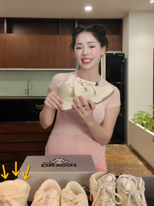 Giày chính hãng đẹp và xịn sò quá trời lunn #huongly #tiktokshop #review #giày #giaychinhhang #enterdragon