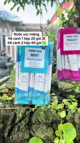 Nước súc miệng vị bạc hà & đào #hoberbar #nuocsucmieng #thommieng #lanariviuday #review 