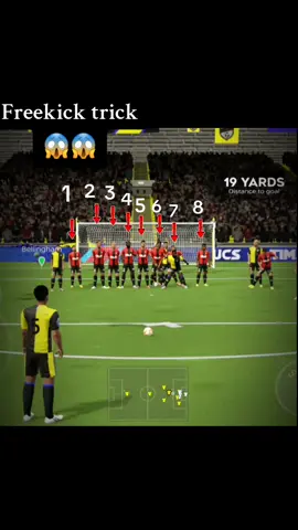 How to score bottom down freekick in dls,please follow me #dls #dls25 #fyp #creatorsearchinsight #tiktok @Dream League Soccer 2025 