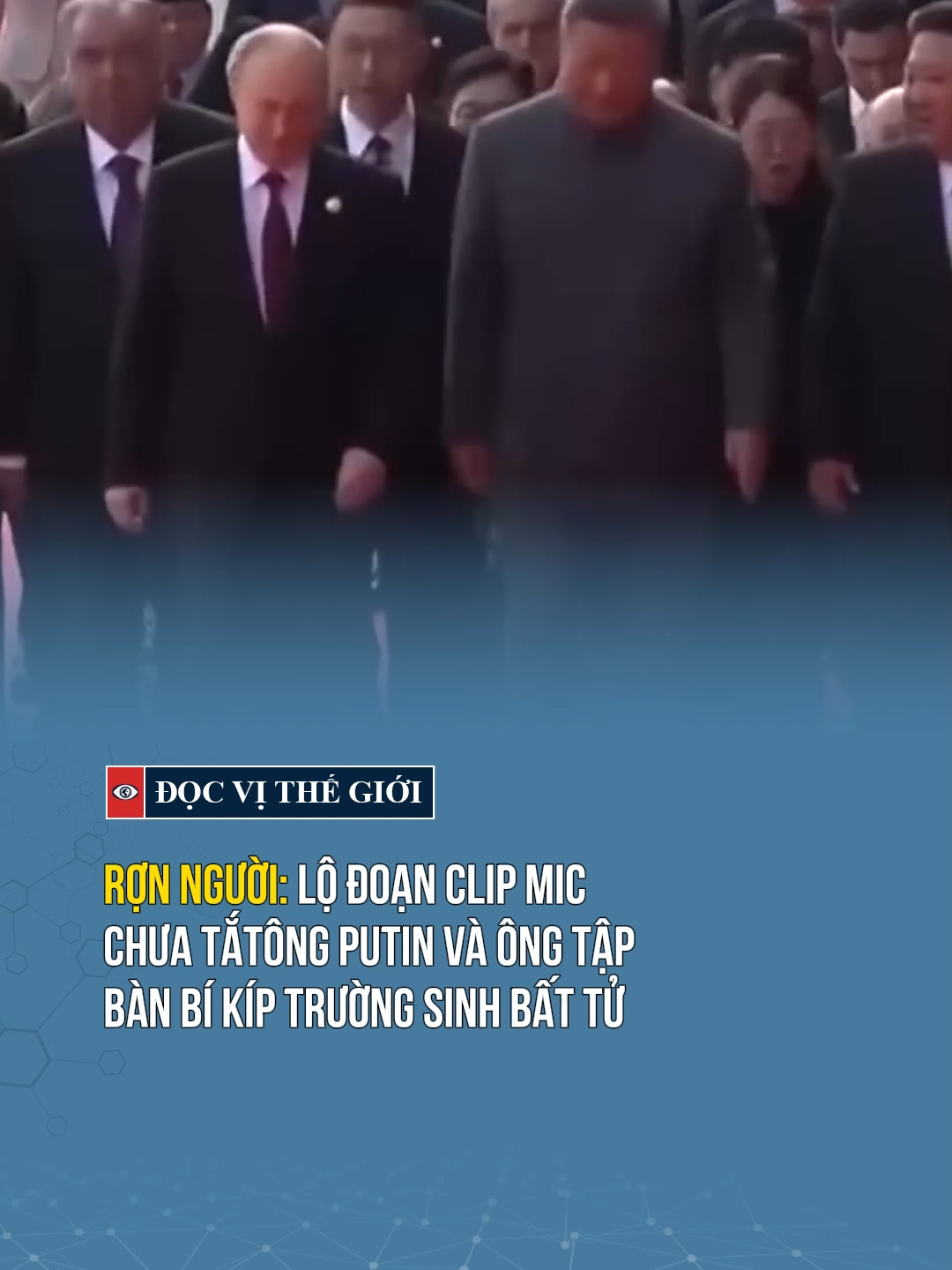 Khi các nguyên thủ bàn chuyện bất tử #docvithegioi #tiktoknews #thienanmon #tapcanbinh #vladimirputin #battu #truongsinh