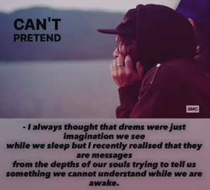 - تَرجمة : لطالما اعتقدت ان الأحلام مُجرد نراها أثناء احلامنا ، لكني ادركت مؤخراً أنها رسائل من اعماق ارواحنا تحاول اخبارنا بشيء لا يمكننا فهمه أثناء استيقاظنا . #pinterest ##foryoupage #explore #fyppppppppppppppppppppppp #fpy 