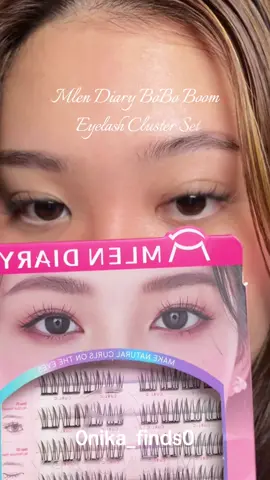 is it possible to put your lashes in less than 10 mins? Mlen Diary's Blink Baby Series Eyelash Extensions said YES! 🤩💕 if u know me i SUPER DUPER LOVE GLUE LESS EYELASH CLUSTERS! super convenient and easy iapply— so far ito yung pinakamadaling ikabit bc super dikit ng adhesive niya and i've tried ALLOOTTT (as in!) ++ it doesn't feel heavy at all! so get yours too girlie bc it's WORTH YOUR MONEY! 🫶🏻 @MlenDiary PH #mlendiaryph #eyelashes #eyelashesextension #fyp #viral 