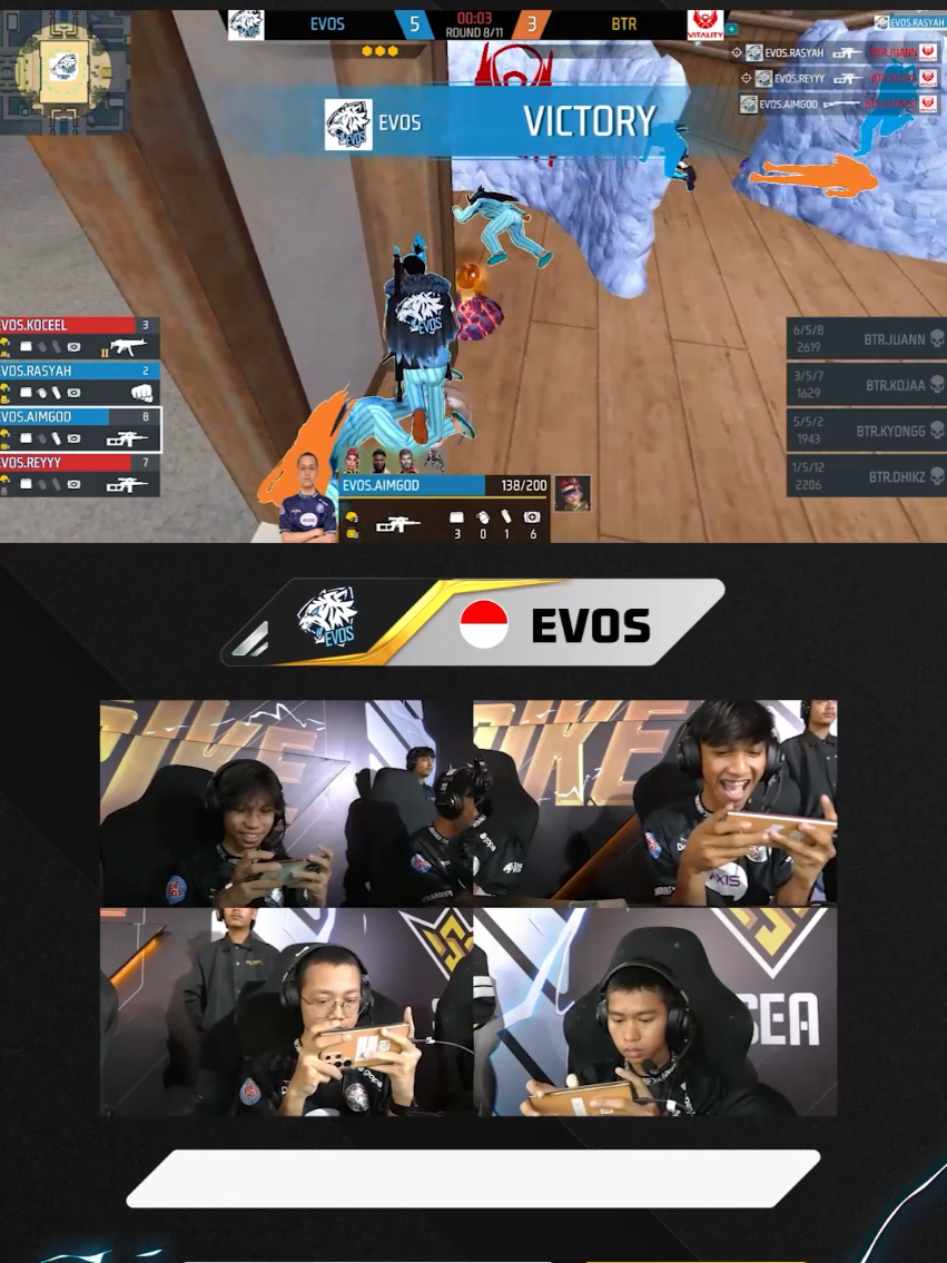 Mic Check Evos vs BTR di CS Match kemarin 🤩 Aihiyaaa! #FreeFire #ffesportsid #FreeFireSEA2025 #FFWSSEA2025Fall #fy 