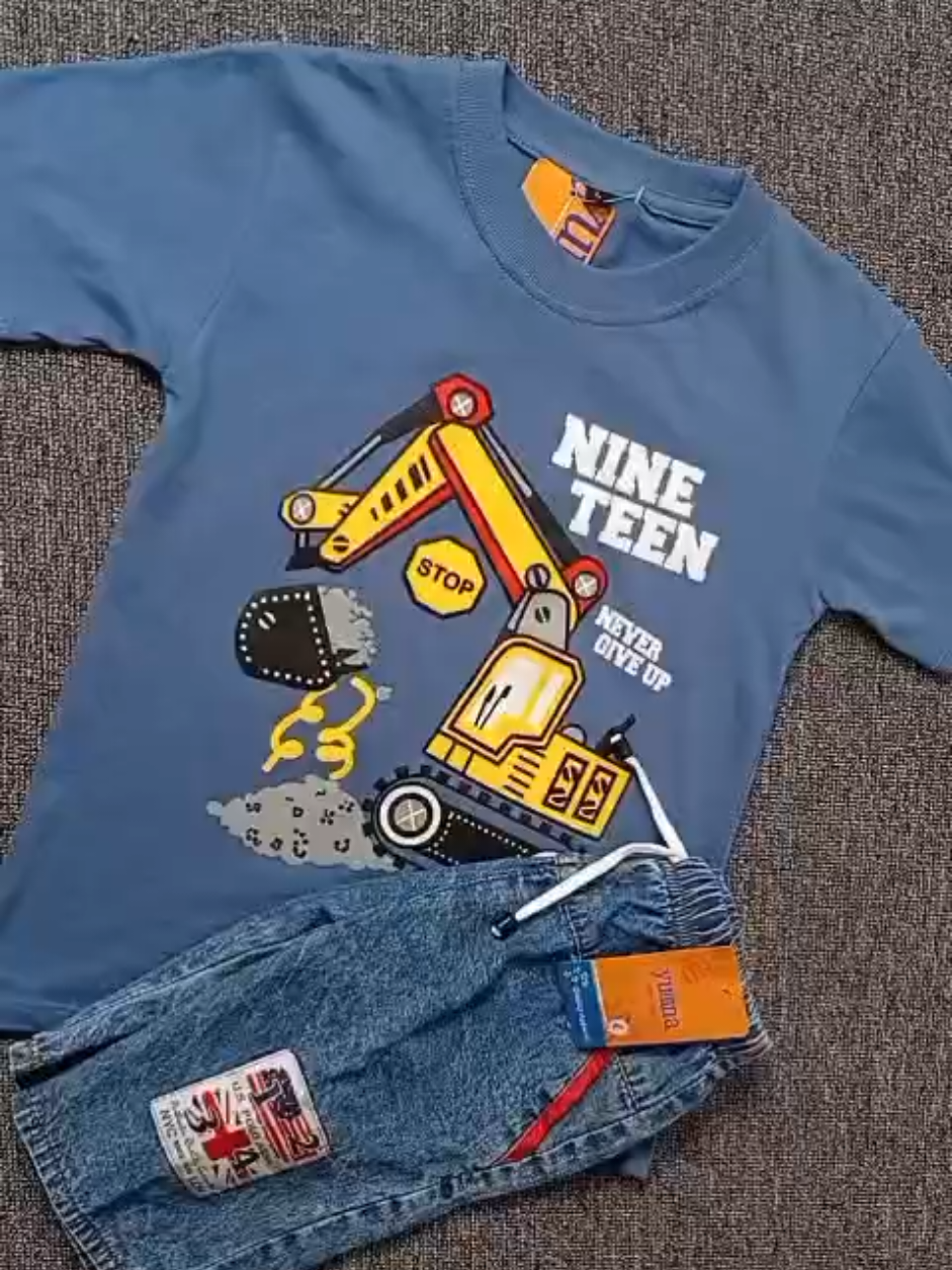 SETELAN KAOS ANAK DISTRO MOTIF