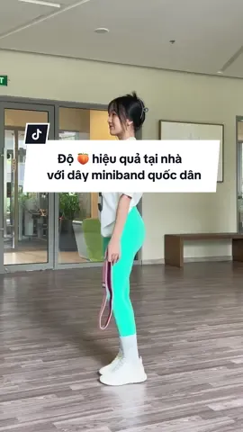 Cùng độ mông hiệu quả với dây miniband vải quốc dân. Bà nào ko có thời gian, tập tại nhà cũng vô tư luôn ạ 🍑🍑🍑 #tapgymtainha #gymtainha #miniband #daykhangluc #dungcutapgym 