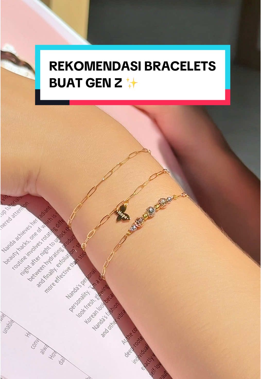 Gen Z, mari merapat! Kamu pasti bakal suka gelang ini! Coba tag bestie kalian biar mereka beliin kamu gelang cantik ini! #semarnusantara #tokoemas #gelangemas #bracelets