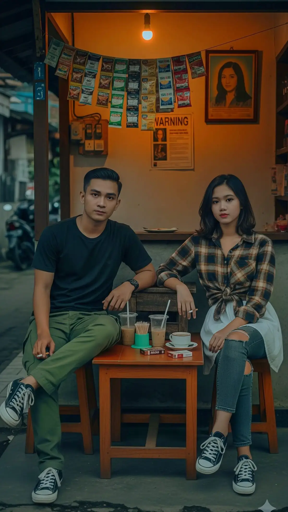 ngopi santuy rokoknya gudang garam merah 😝 #prompterchallenge  #foryou  #geminiai  #chatgpt  #Aiprompt 