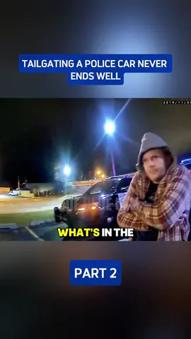 Tailgating a Police Car Never Ends Well #cops #bodycamcops 