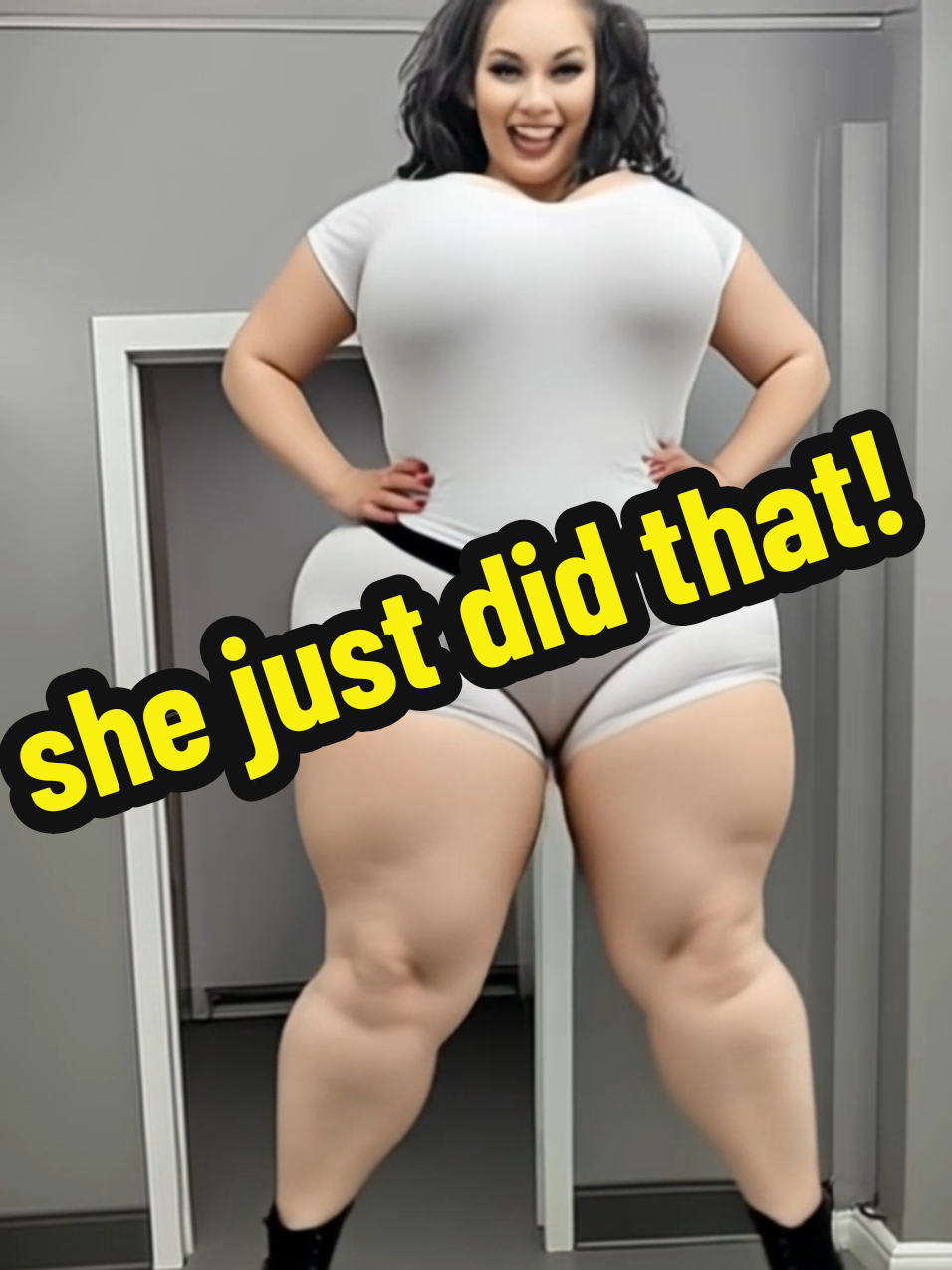 Is she WAY too big and tall for you, or is she just right? #tallgirl #tallwoman #biggirl #tallqueen #tallgirlproblems 