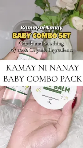Perfect na perfect for our baby this Kamay ni Nanay Baby Combo Set #kamayninanay #kamayninanaymassagebalm #kamayninanaycalmingoil #kamayninanaycombopack #babyessentials @Kamay ni Nanay 