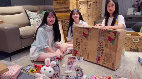 这是一期被遗忘的拆箱视频😂😂 #一一丫丫 #薛梓萌 #vlog日常