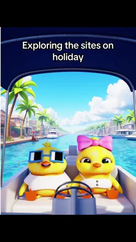 Quackers on tour! ☀️ Taking in the sights one breadcrumb at a time 🐥#sightseeing #holiday #quack #quackandlola #explore 