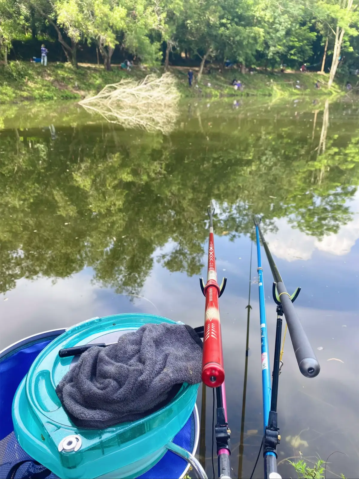 เขาบอกบ่อนี้มีแต่โบ้ๆ 🎣😂 #ผู้หญิงตกปลา #ชิงหลิว 