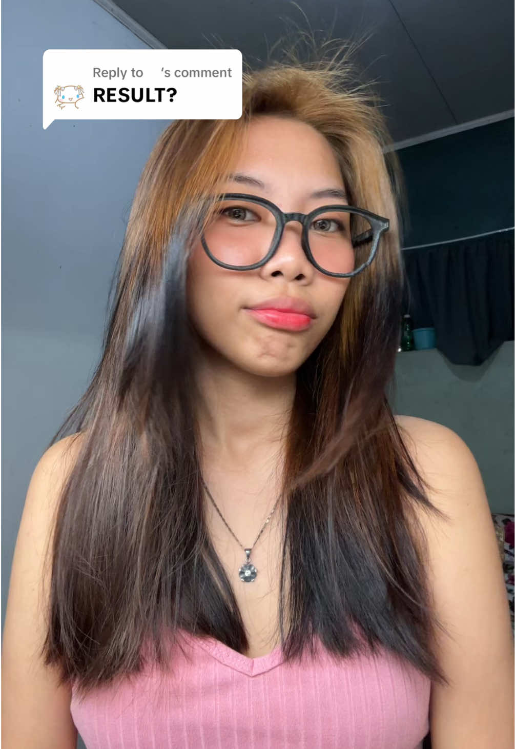 Replying to @️ pati buhok ko sumuko na whaha, pang apat ko ng kulay ‘yan eh kaso ayaw niya talaga pumantay kaya tinanggap ko na lang😔😔 #fyppppppppppppppppppppppp #copingmechanism #diyhairstyle #tovchhaircolor #ashleyhaircolor 