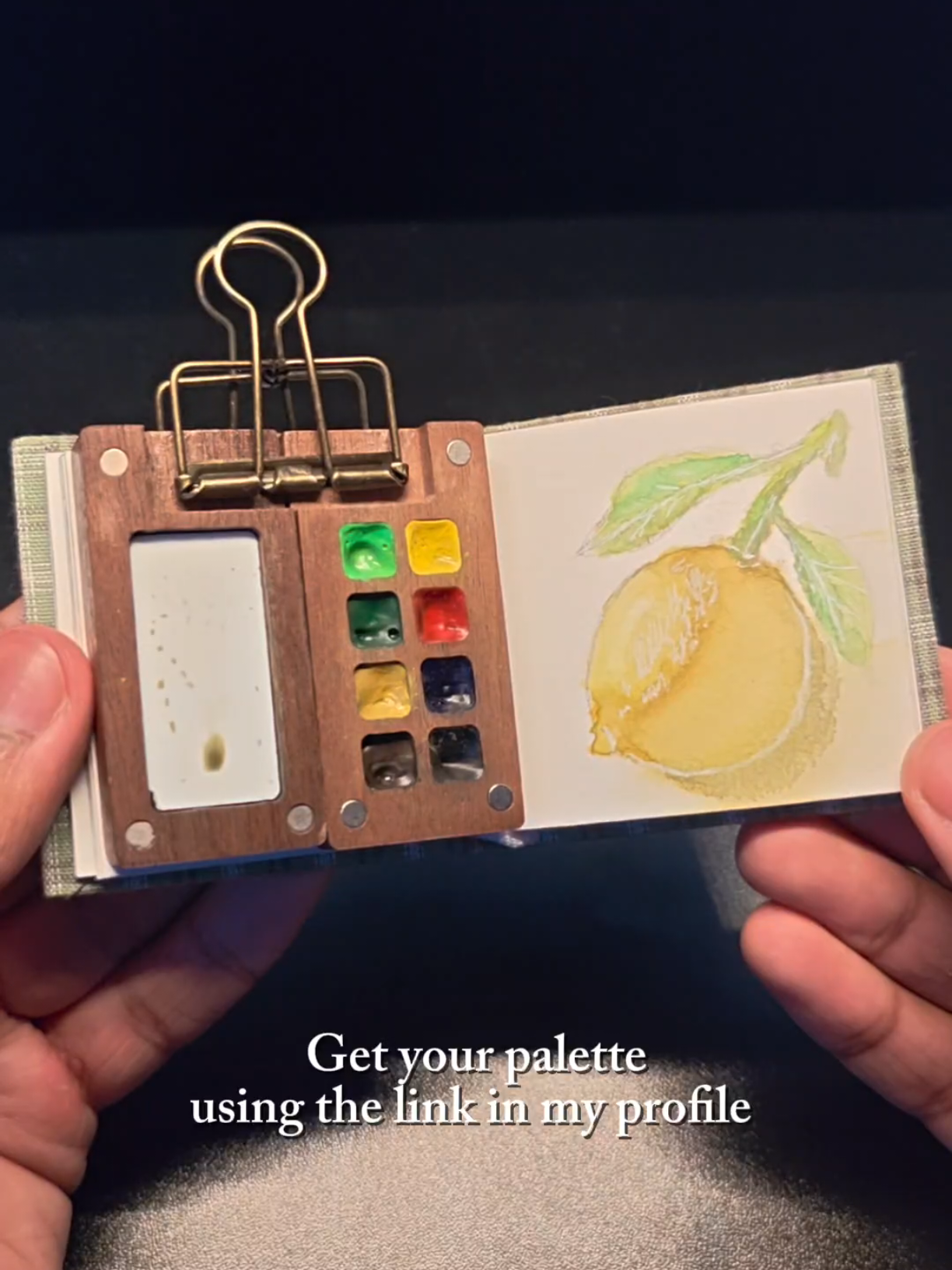 Get your palette using my profile!! 🎨✨ #minipalette #painting #watercolor #art #fyp 
