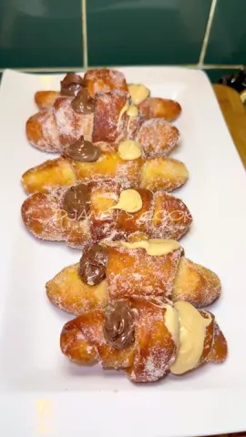 Croissant frit maison avec une pâte passe partout #croissant #croissantfrit #croissants #rentreescolaire #gouter 