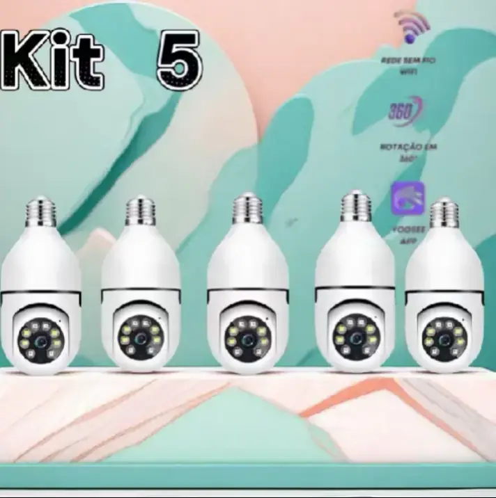 Dê uma olhada em Kit Câmera de segurança a Prova D'água sem fio gira 360 com app Yousee full HD visão notturna por R$55,88 - R$259,88. Compre na Shopee agora! https://s.shopee.com.br/40WvIGPrrn
