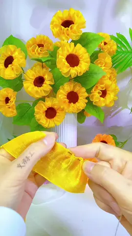 làm hoa hướng dương #toptrend #toptrending #hoa #lamhoa #meohay 