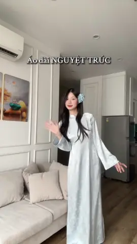 Áo dài Nguyệt Trúc màu xanh ngọc xinh nha mấy bà  #CapCut #aodaicachtan #tet2026 #aodaivietnam #aodai 