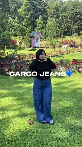 CARGO KULOT JEANS💙 celana dengan bahan jeans premium dan cocok dipaduin dengan outfit kalian beb😚yuk cek kerkun🛒#cargopants #kulot #jeans #highwaist #cekkeranjang 