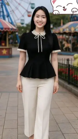 “Xinh chuẩn nàng thơ với áo peplum cổ bèo viền ren 💕 Vừa ngọt ngào vừa dễ mix match!”#aonuxinh #aonubanhbeo #aobanhbeo #aohottrend #phoidoxinh #thoitrangnu 