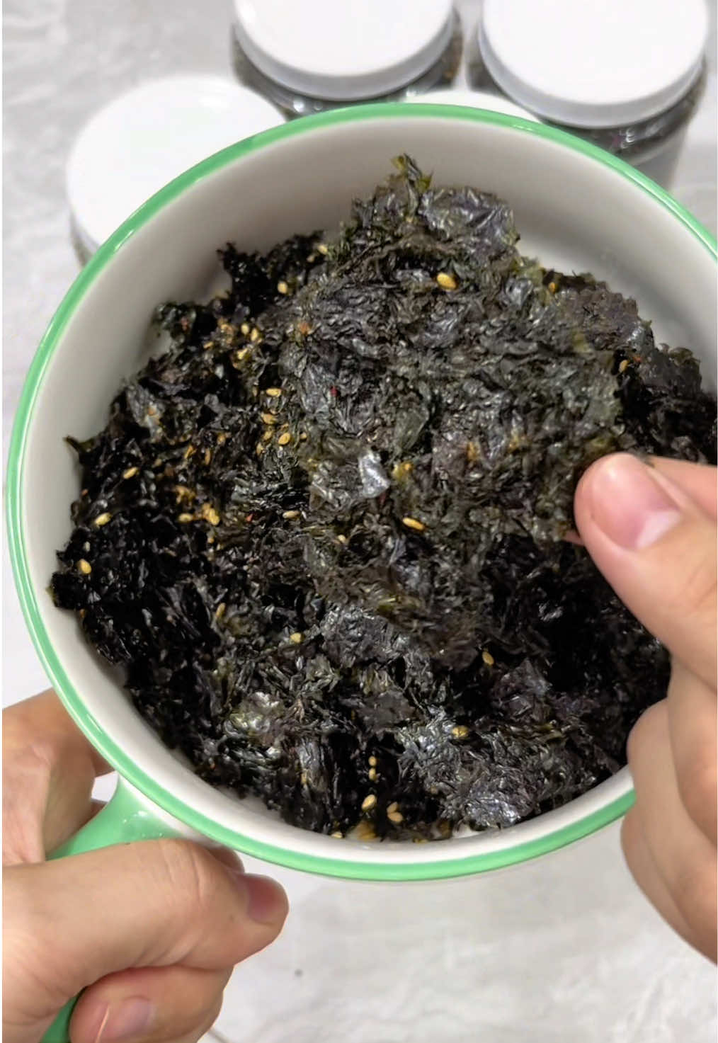 Rong biển cháy tỏi #rongbien #rongbienchay #ancungtiktok #review #xuhuong 