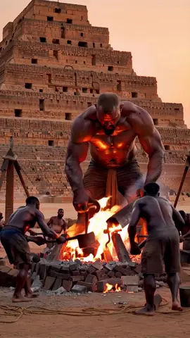 How the pyramids were made #giants #desert #pyramids