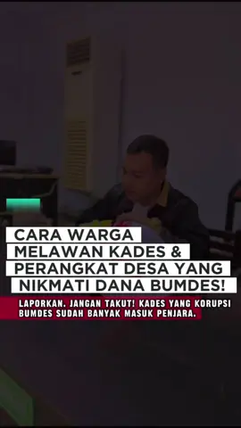 CARA WARGA MELAWAN KADES & PERANGKAT DESA YANG NIKMATI DANA BUMDES! SEMUA YANG IKUT MENIKMATI DANA BUMDES = TURUT SERTA KORUPSI. Dana Bumdes itu bukan harta warisan pribadi. Itu uang rakyat, uang desa, yang wajib dikelola untuk kesejahteraan warga. Kalau dipakai buat beli mobil, buat usaha keluarga, atau disimpan di rekening pribadi? Itu jelas kejahatan. #edukasihukum #bumdes #kades #korupsi #fy 