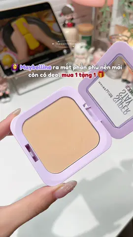 Maybelline ra mắt phấn phủ nền mới còn có deal mua 1 tặng 1 nè mấy bà uiii #unboxwithvie #makeup #HợpTácCùngMaybelline #phanphunen #superstayflexpowder 