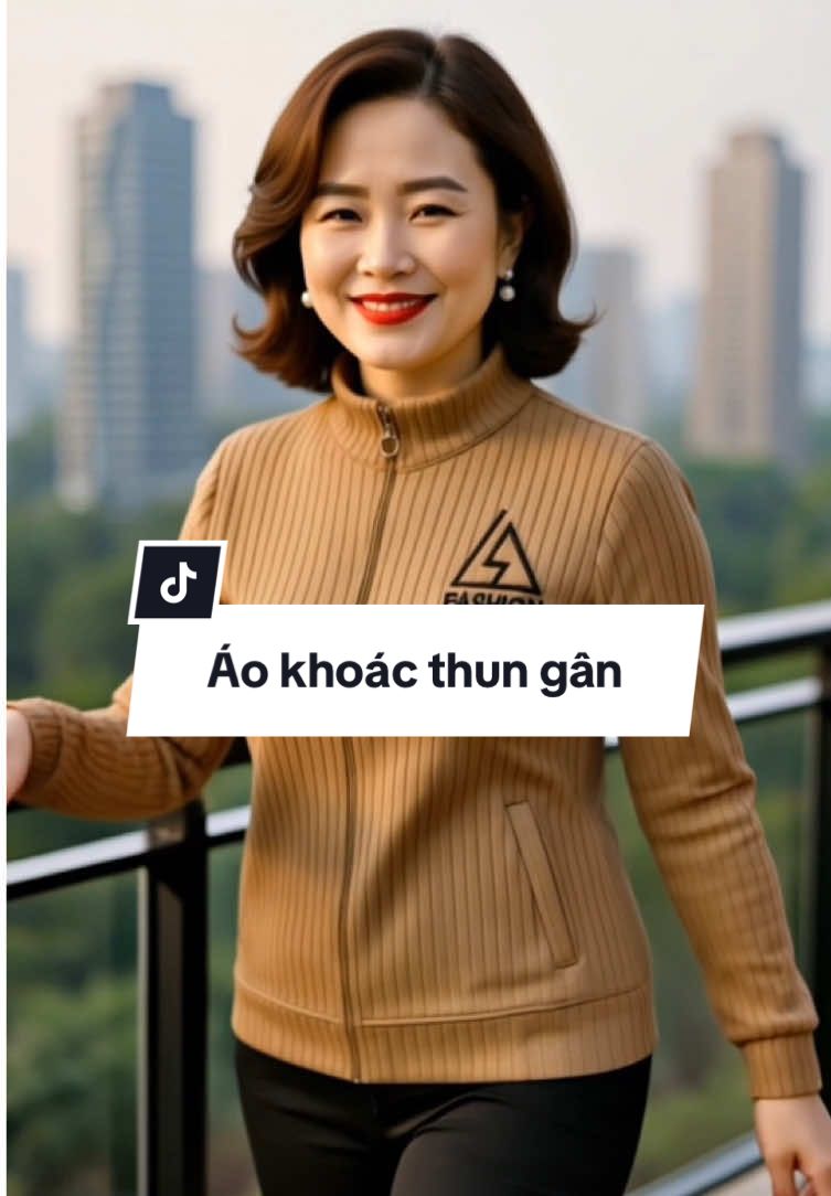 Áo khoác cổ trụ thun gân #nguyetnguyetshop #thoitrangnu #aokhoacnu #aokhoacthungan #aokhoacbigsizenu 