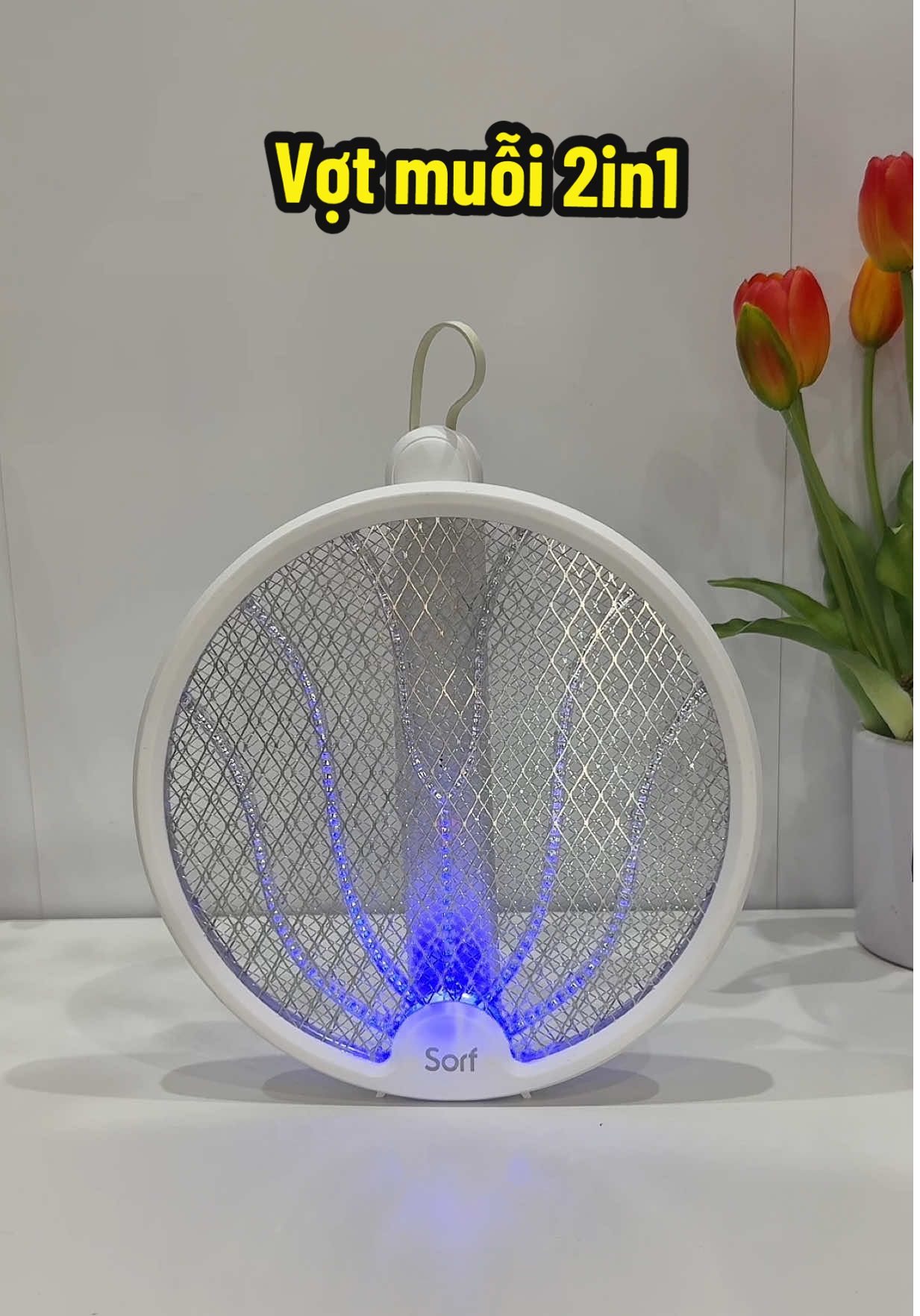 Vợt muỗi gấp gọn thông minh tiện lợi #votmuoi #votmuoithongminh #votmuoikiemdenbatmuoi #votmuoi2in1 