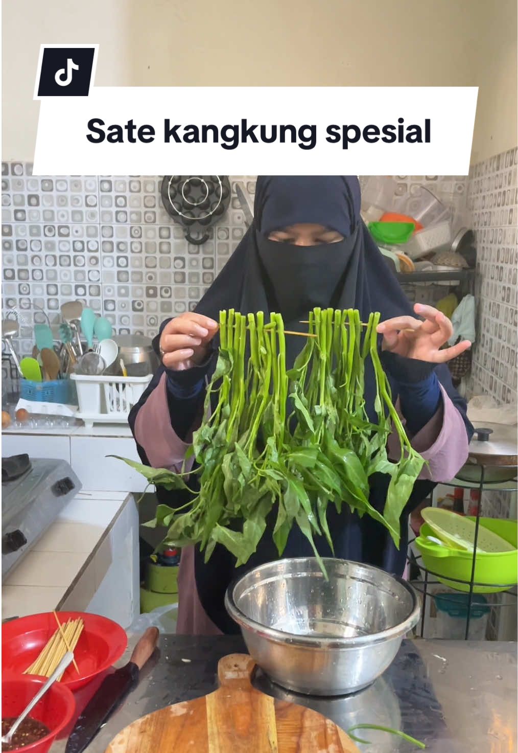 Sate kangkung spesial buat mukbeng my caroge @A Ucim 