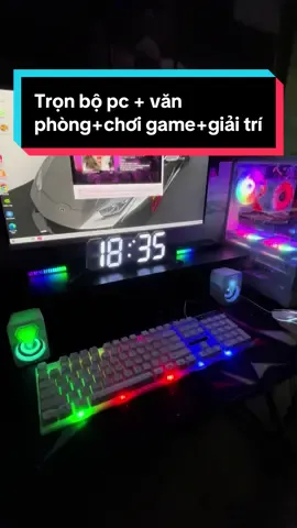 Bộ Pc i5 GTX 750ti chiến cacs loại game CF,FiFa,lol,gata..vỏ bể cá siêu đẹp #pcgaming #xh 